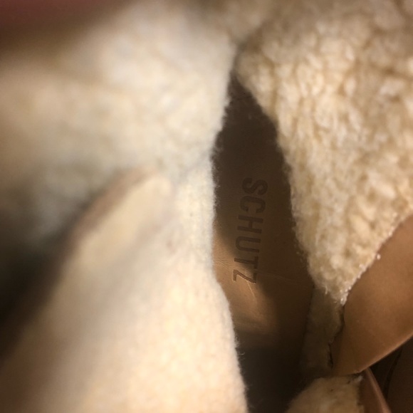 Naina Suede & Faux Shearling Boots Sandstone sz 7 - Picture 5 of 12